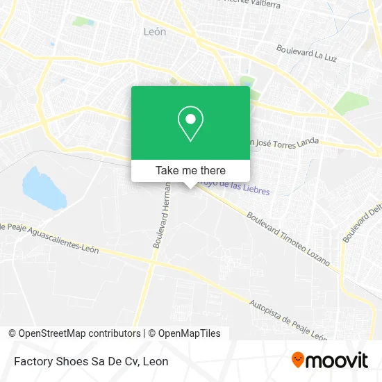 Factory Shoes Sa De Cv map