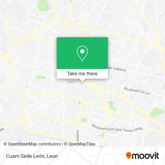 Cuam Sede León map