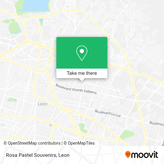Rosa Pastel Souvenirs map