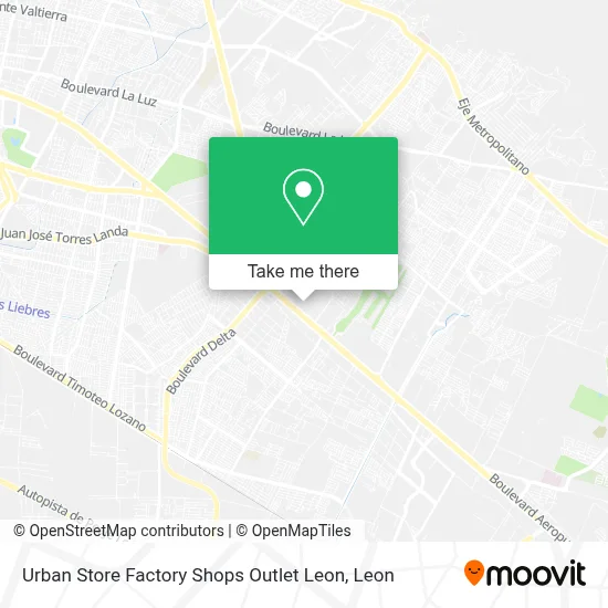 Urban Store Factory Shops Outlet Leon map