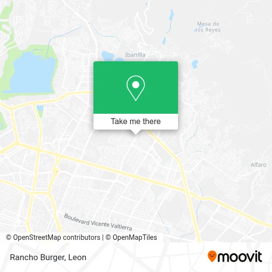 Rancho Burger map