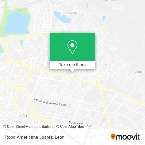 Ropa Americana Juarez map