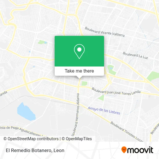 El Remedio Botanero map