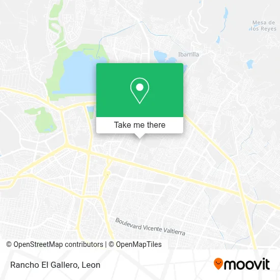 Rancho El Gallero map