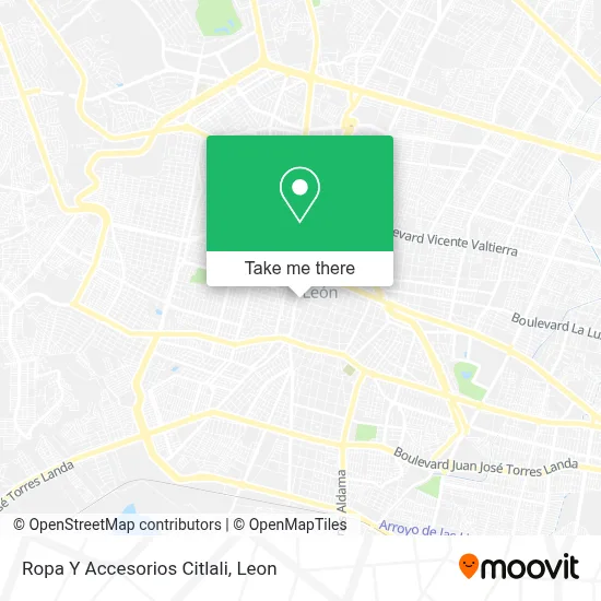 Ropa Y Accesorios Citlali map