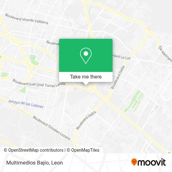 Multimedios Bajío map