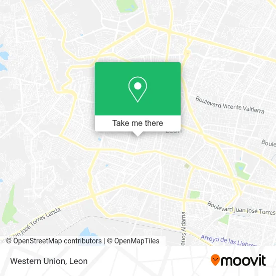 Western Union map