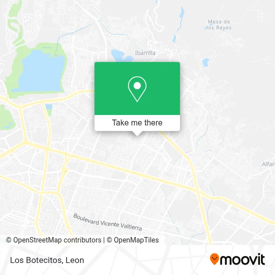 Los Botecitos map