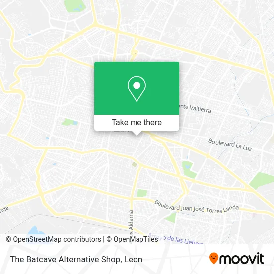 The Batcave Alternative Shop map