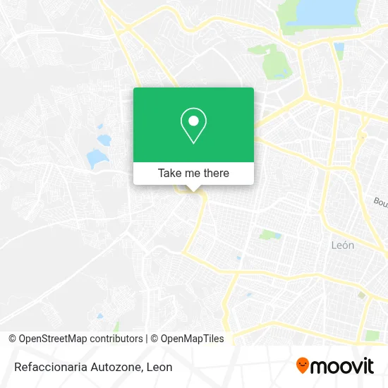 Refaccionaria Autozone map