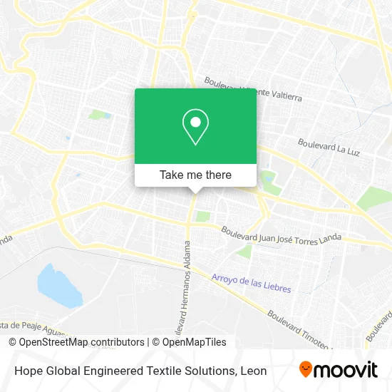 Hope Global Engineered Textile Solutions map