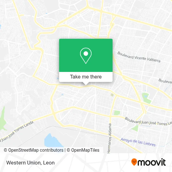 Western Union map