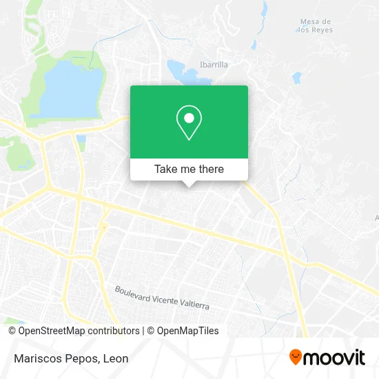 Mariscos Pepos map