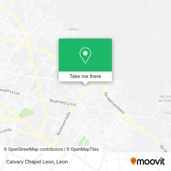 Calvary Chapel Leon map