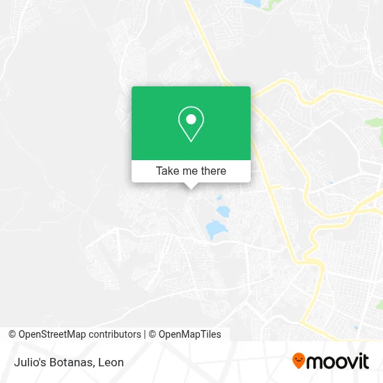 Julio's Botanas map