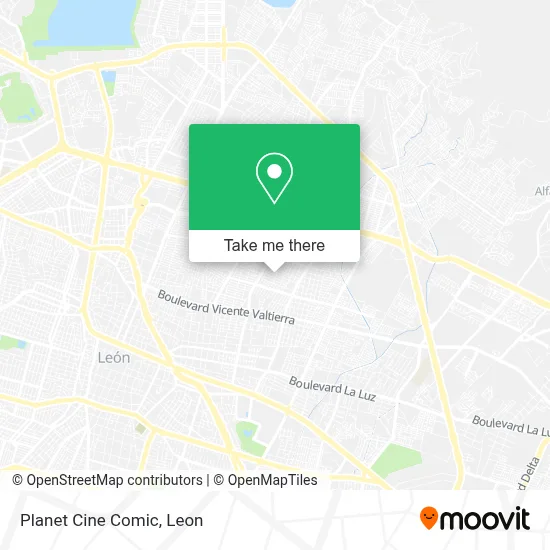 Planet Cine Comic map