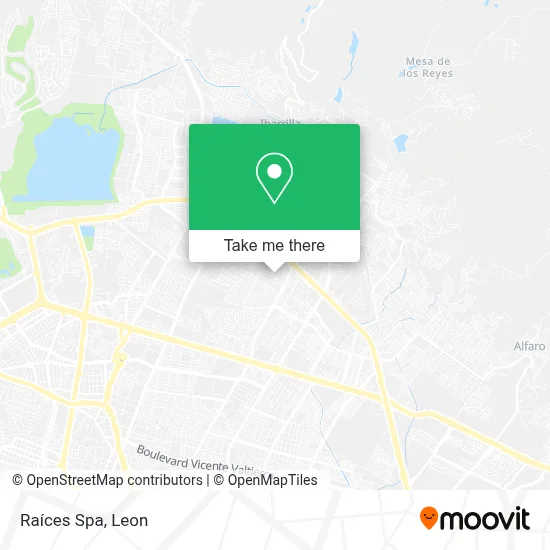 Raíces Spa map