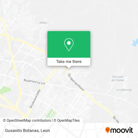 Gusanito Botanas map