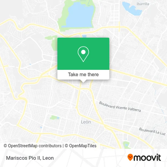Mariscos Pio II map