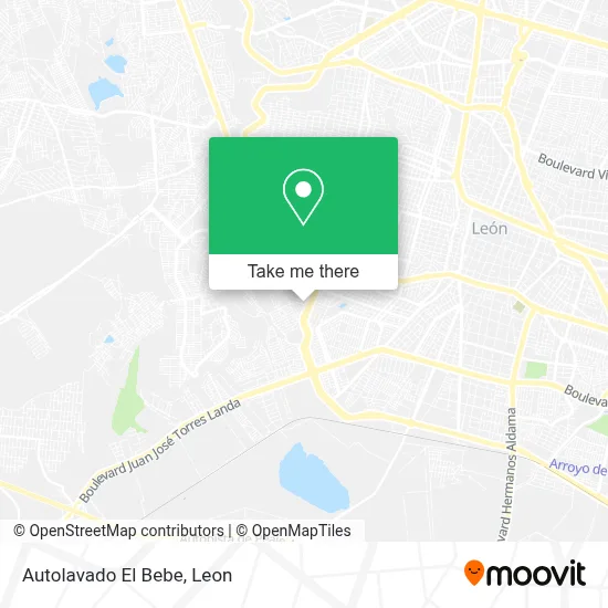 Autolavado El Bebe map