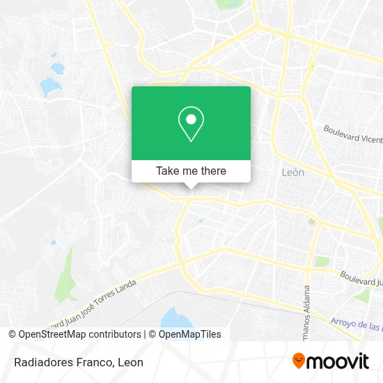 Radiadores Franco map