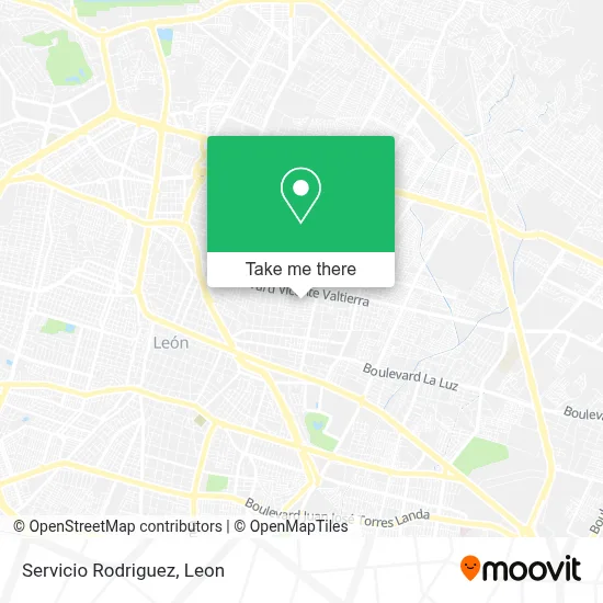 Servicio Rodriguez map