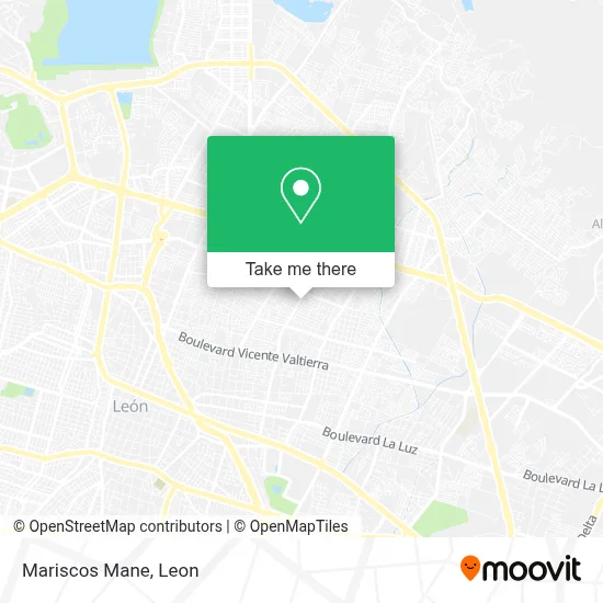 Mariscos Mane map