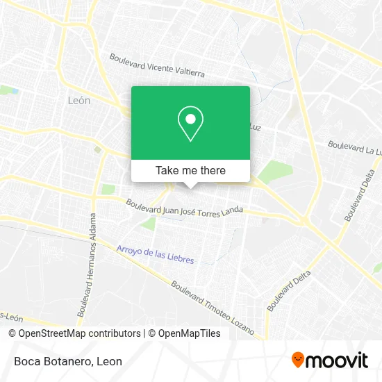 Boca Botanero map