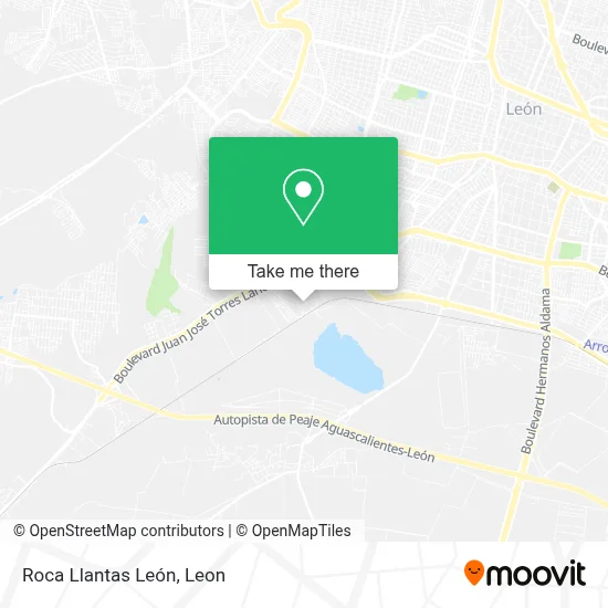 Roca Llantas León map