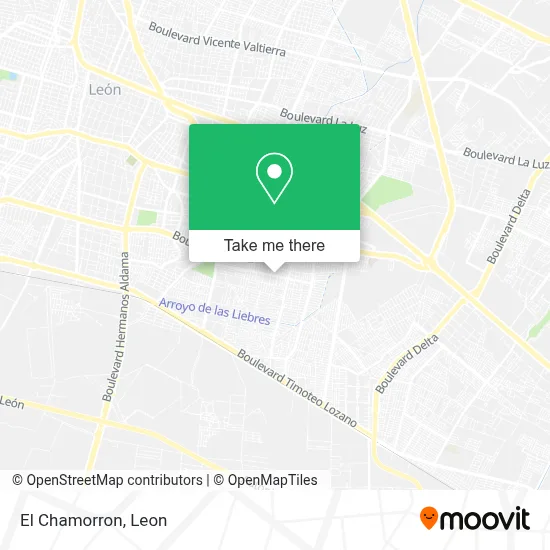 El Chamorron map