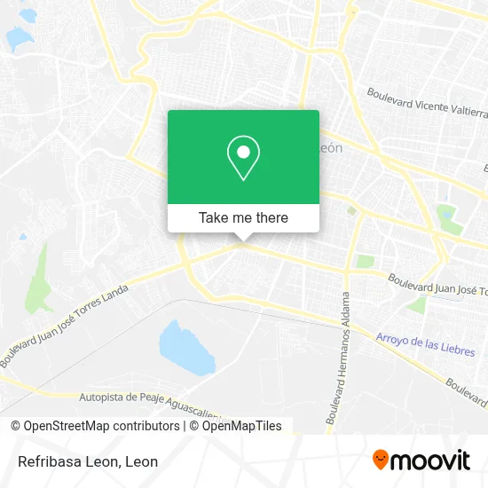 Refribasa Leon map