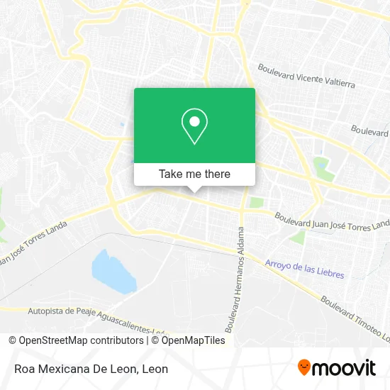 Roa Mexicana De Leon map