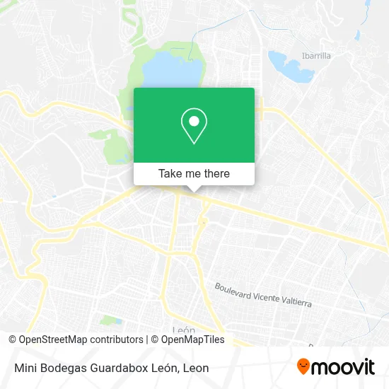 Mini Bodegas Guardabox León map
