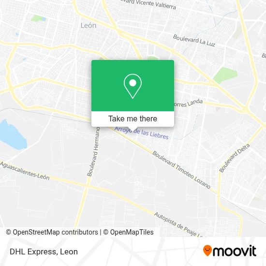 DHL Express map