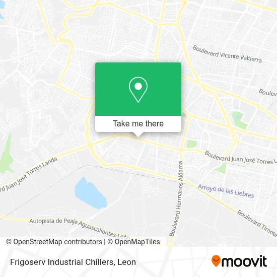 Frigoserv Industrial Chillers map