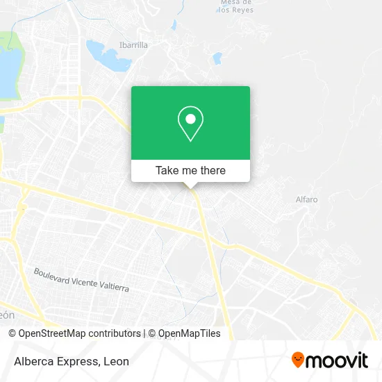Alberca Express map