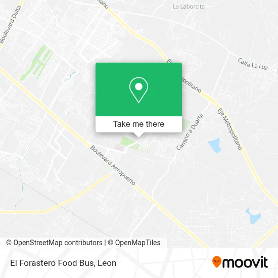 El Forastero Food Bus map
