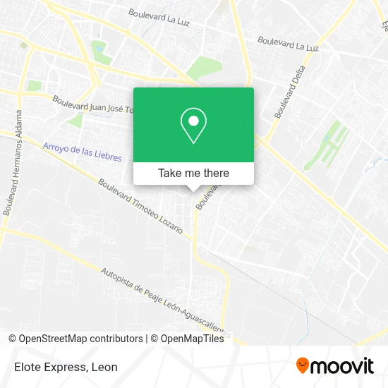 Elote Express map