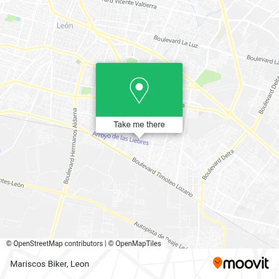 Mariscos Biker map