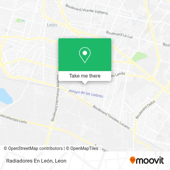 Radiadores En León map