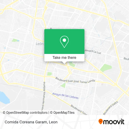 Comida Coreana Garam map