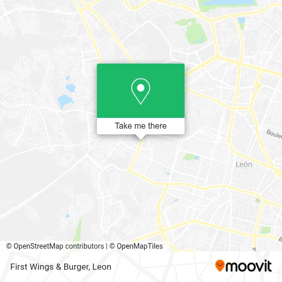 First Wings & Burger map