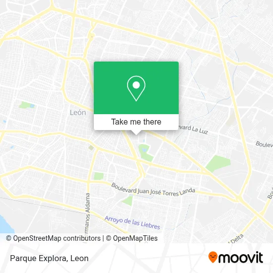 Parque Explora map