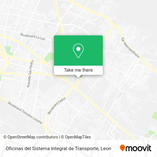 Oficinas del Sistema Integral de Transporte map