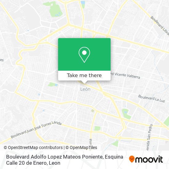 Boulevard Adolfo Lopez Mateos Poniente, Esquina Calle 20 de Enero map