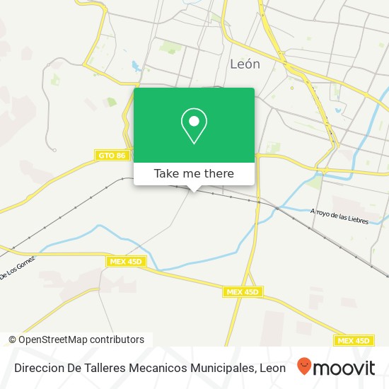 Direccion De Talleres Mecanicos Municipales map