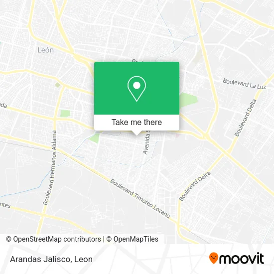Arandas Jalisco map