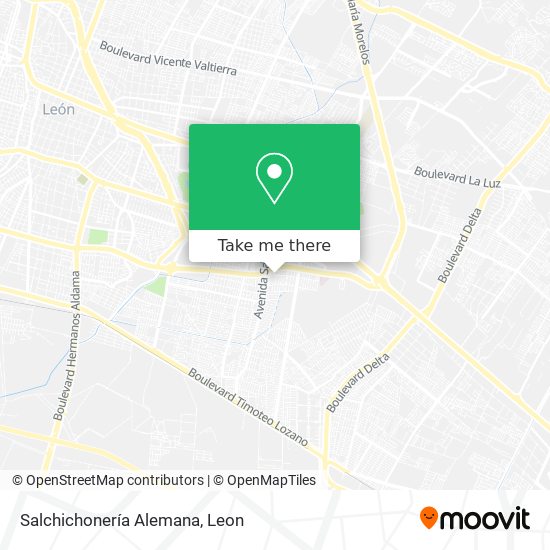 Salchichonería Alemana map