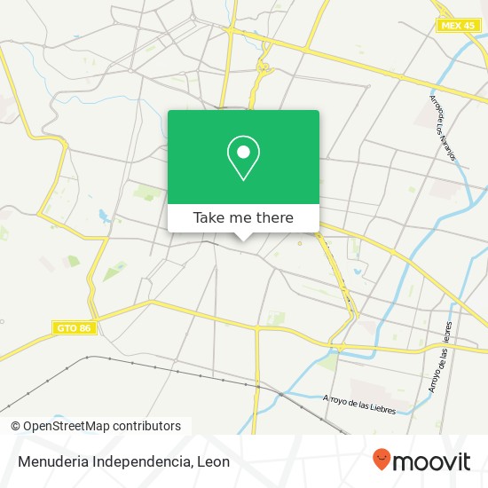 Menuderia Independencia map