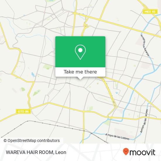 WAREVA HAIR ROOM map